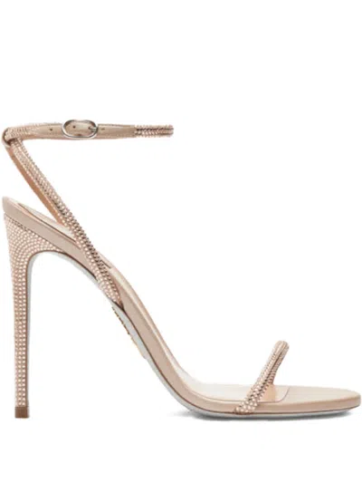RENÉ CAOVILLA 105MM ELLABRITA CRYSTAL-EMBELLISHED STILETTO-HEEL SANDALS