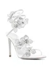 René Caovilla 105mm Floriane Sandals In White