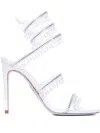 René Caovilla Chandelier Sandals 105 In White