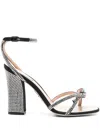 René Caovilla 105mm Nicole Sandals In Black