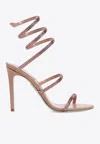 René Caovilla Rene Caovilla Cleo Crystal Embellished Sandals In Pink