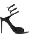 René Caovilla 110mm Audrey Sandals In Black