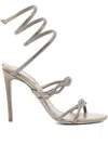 René Caovilla 110mm Crystal-embellished Spiral-wrap Sandals In White