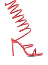 René Caovilla 110mm Supercleo Sandals In Red