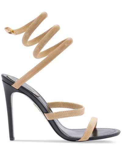 René Caovilla 120mm Leather Pumps In Black