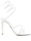 René Caovilla 120mm Spiral-embellished Sandals In White