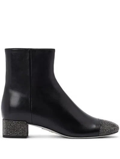 René Caovilla Rene Caovilla Bonnie Ankle Boots In Black