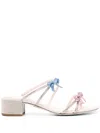 René Caovilla Caterina Slip-on Leather Sandals In Pink