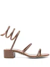 René Caovilla Sandals In Brown