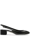 René Caovilla 40mm Kristen Slingback Pumps In Black