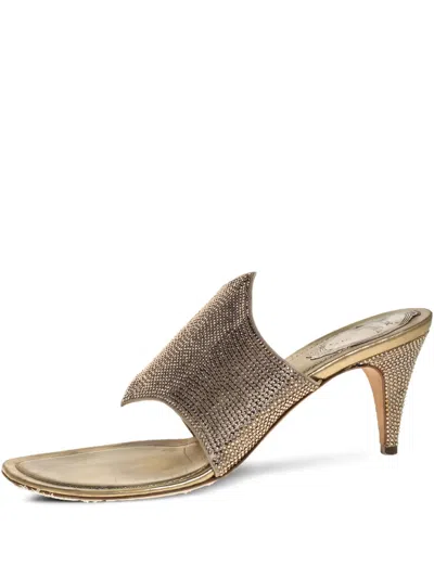 Pre-owned René Caovilla 70mm Crystal-embellished Heeled Sandals