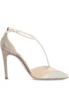 René Caovilla 70mm Karung Crystal-embellished T-bar Pumps