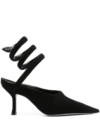 RENÉ CAOVILLA 75MM SUEDE PUMPS