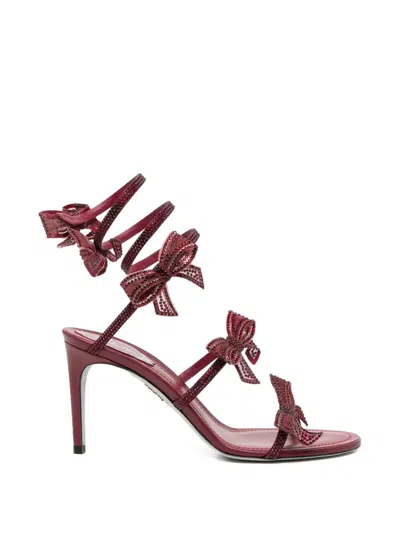 René Caovilla 80mm Cleo Sandals In Brown