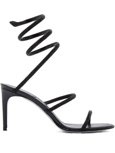 RENÉ CAOVILLA 80MM CLEO STRASS-SPIRAL HEELED SANDALS