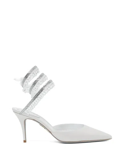 René Caovilla 80mm Crystal-embellished Pumps In Pink