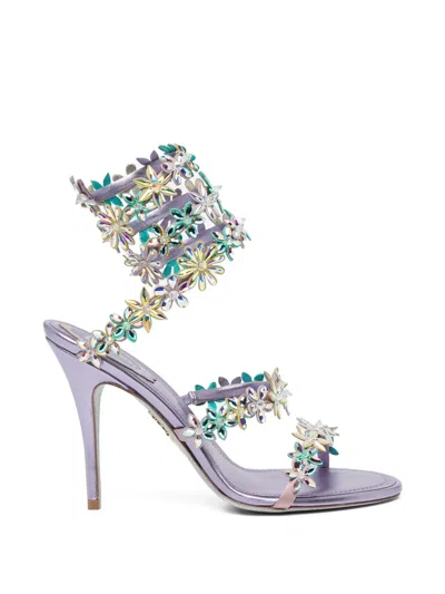 René Caovilla 80mm Eva Sandals In Gray
