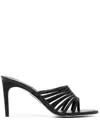 René Caovilla Sandalen Mit Durchgehendem Besatz 80mm In Black