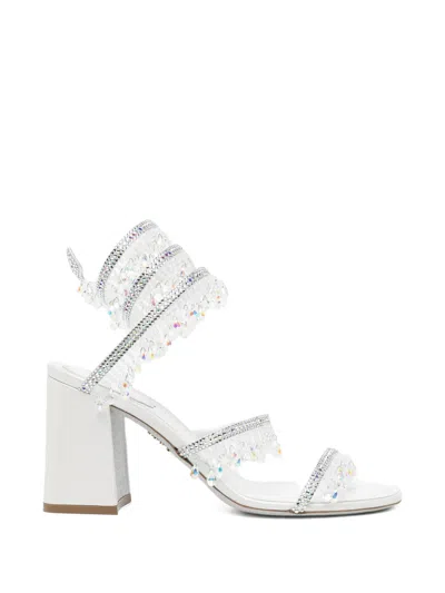 René Caovilla 80mm Jahanara Sandals In Animal Print