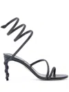 René Caovilla 80mm Margot Sandals In Grau
