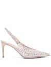 RENÉ CAOVILLA 80MM RHINESTONE-EMBELLISHED PUMPS