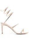 René Caovilla Heeled Sandals Rene Caovilla Woman Color Champagne In Beige