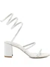 René Caovilla 80mm Silver Sandal In Silver