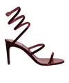 René Caovilla 80mm Spiral-strap Sandals In Brown