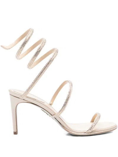 RENÉ CAOVILLA 80MM STRASS-SPIRAL SANDALS