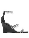 René Caovilla 90mm Chandelier Sandals In Black