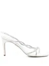 René Caovilla 90mm Crystal-embellished Slingback Sandals In White