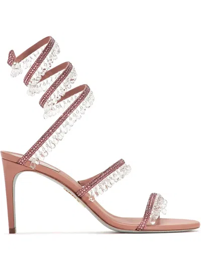 René Caovilla 95mm Chandelier Sandals In Pink