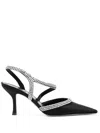 René Caovilla Lidia Pumps In Black Velvet In Black