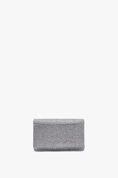 René Caovilla Aida Blue Clutch With All-over Crystals