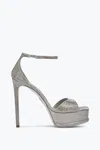 René Caovilla Rene Caovilla Anastasia Crystal Embellished Platform Sandals