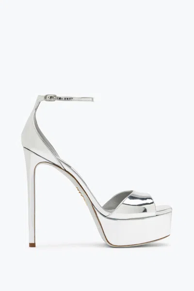 René Caovilla Anastasia Silver Sandal 130