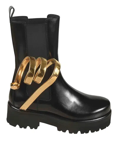René Caovilla Ankle Boots In Black