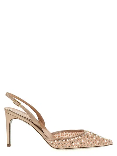 René Caovilla 'aretha' Slingback In Pink