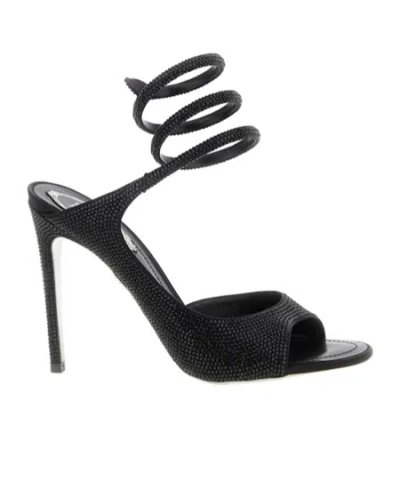 René Caovilla 'audrey' Sandals In Black