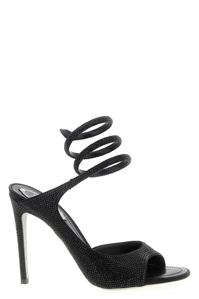 René Caovilla 'audrey' Sandals In Black