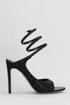 René Caovilla Audrey Sandals In Black