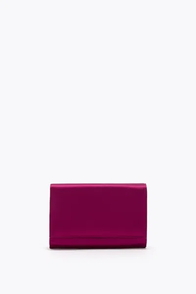 René Caovilla Baby Mulberry Clutch In Purple