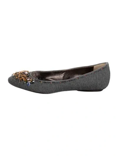Pre-owned René Caovilla Ballet Flats In Multi