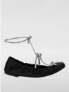 René Caovilla Black Crystal Embellished Ballet Flats In Black