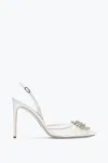 René Caovilla Barbara White Slingback 105