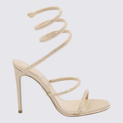 RENÉ CAOVILLA RENÉ CAOVILLA BEIGE CLEO SANDALS 