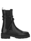 René Caovilla "biker Cleo Combat" Boot In Black