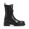 René Caovilla "biker Cleo Combat" Boot In Black