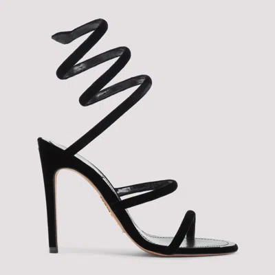 RENÉ CAOVILLA WOMEN BLACK OPEN TOE HEELS