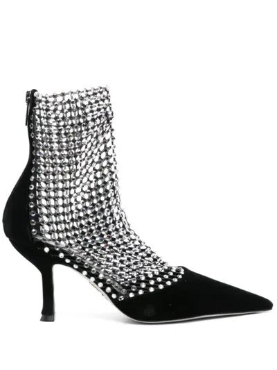 René Caovilla Black Pointed -toe Boots